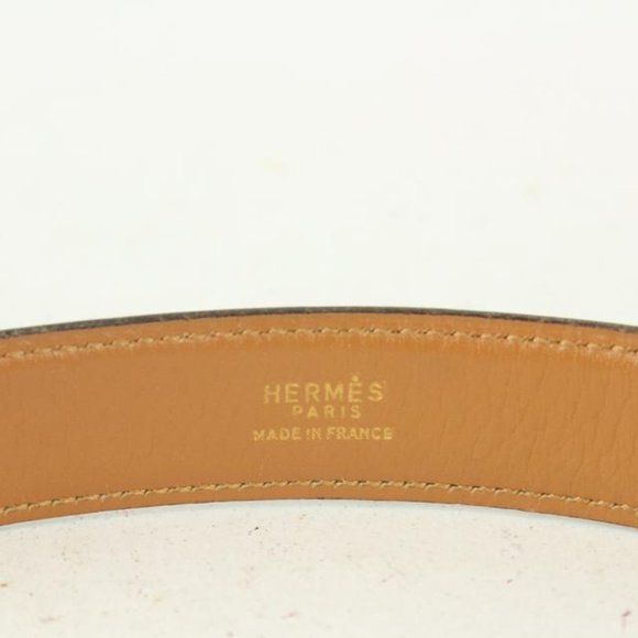 Hermès Black x Gold Wishbone Horseshoe Belt main image 8